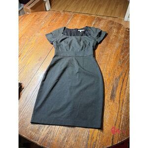 Small Bailey Blue Black Grey Short Sleeve Rear Zip Midi Dress